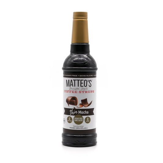 Matteo’s - Mokka - Kaffeesirup (zuckerfrei) 0,75 l